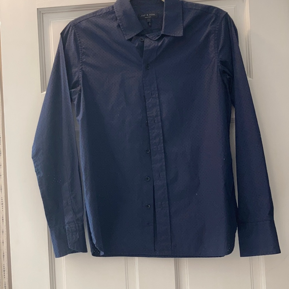 Rag & Bone Perforated Button Up Top - image 1